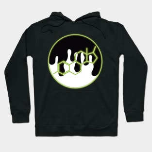 Neon Estrogen Chemical Structure: Green Hoodie